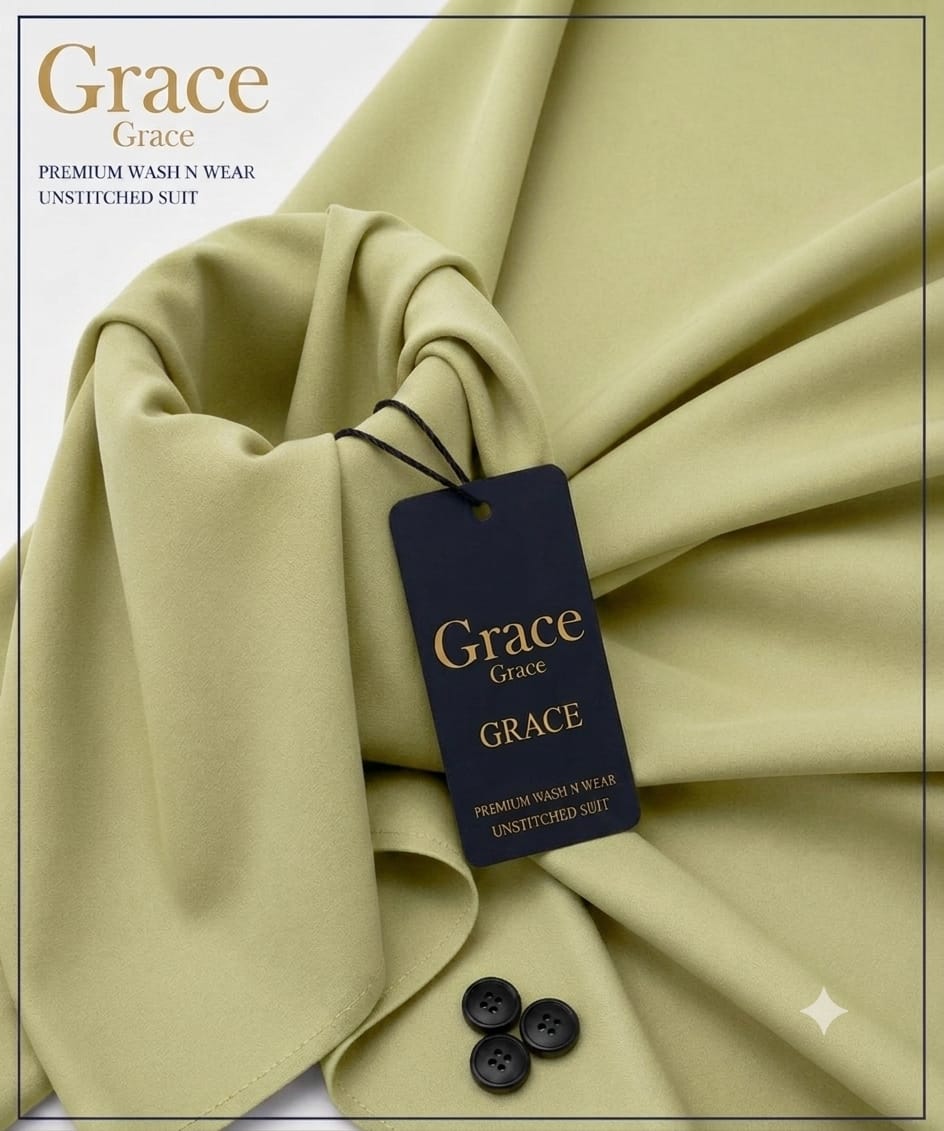 Grace Premium Wash N Wear Unstitched Suit – Pistachio Green