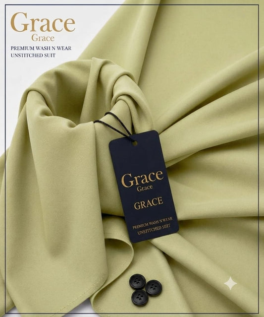 Grace Premium Wash N Wear Unstitched Suit – Pistachio Green